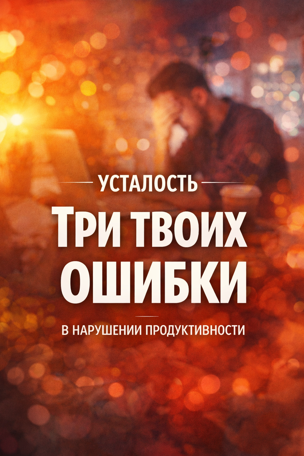 Усталость. Три твоих ошибки